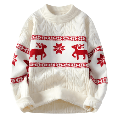 Men's Deer Christmas Jumpers High-End Luxury Cashmere Blend Sweaters Men Thick Warm Men's Sweaters -, Sweater , Drestiny , Australia, Black, Dark Grey, Khaki, L, Long Sleeves, M, New Zealand, Pullovers, Red, Sweaters, United Kingdom, United States, White, XL, XXL, XXXL , Drestiny , www.shopdrestiny.com